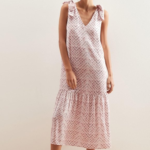 Brand New Banana Republic Drop Waist Tie Straps Dress - Picture 14 of 14